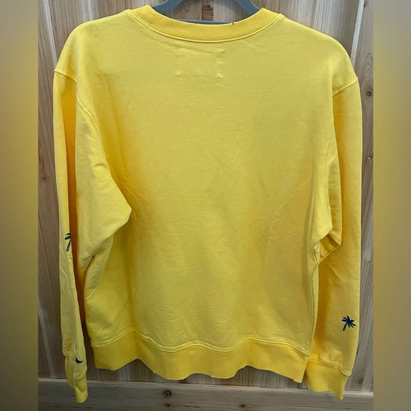 Sandrine Rose/Free People | Solei Crew Neck Eye/Palm Sweatshirt (M) - Picture 3 of 7